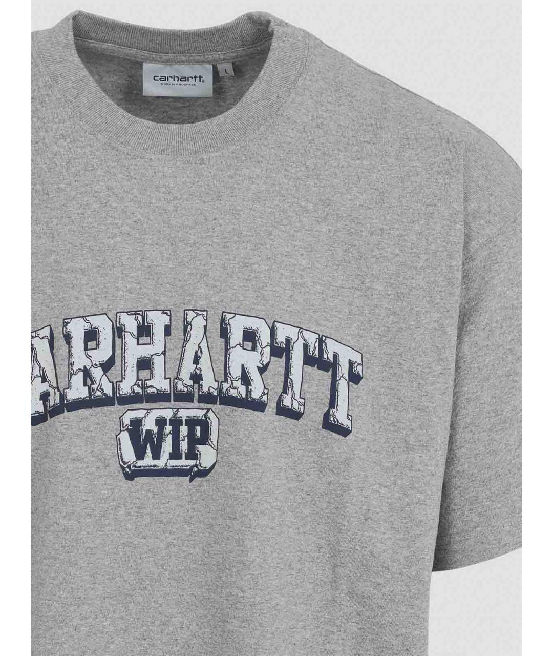 CARHARTT Серая хлопковая футболка, фото 3
