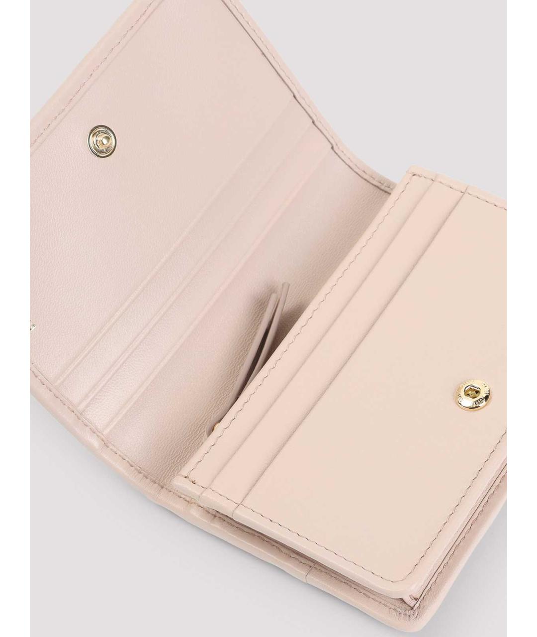 MIU MIU Розовый кожаный кошелек, фото 3