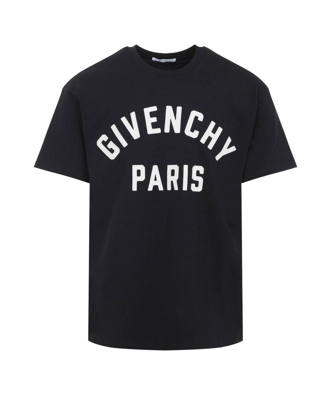 GIVENCHY Черная хлопковая футболка, фото 1