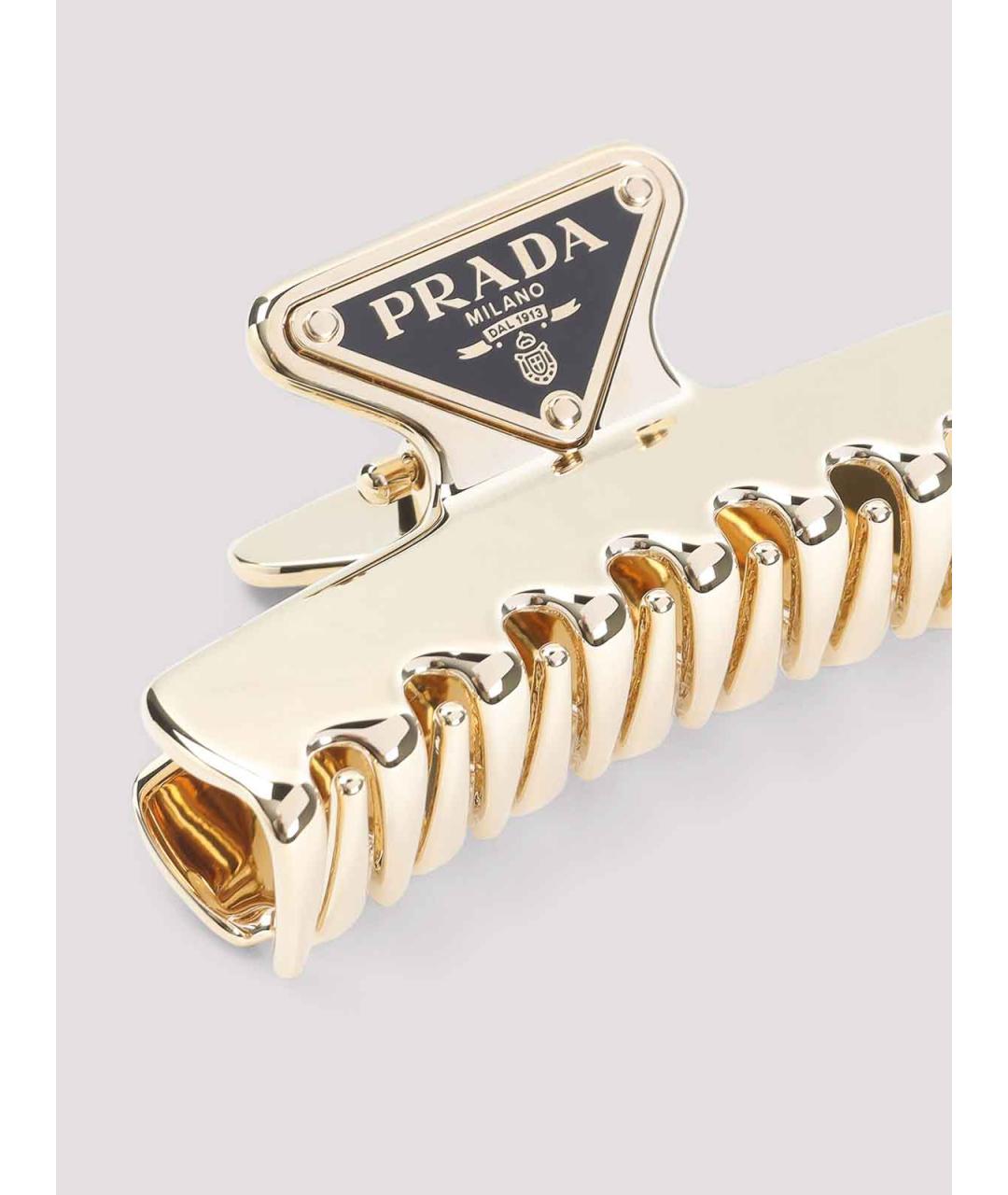 PRADA Золотая заколка, фото 2