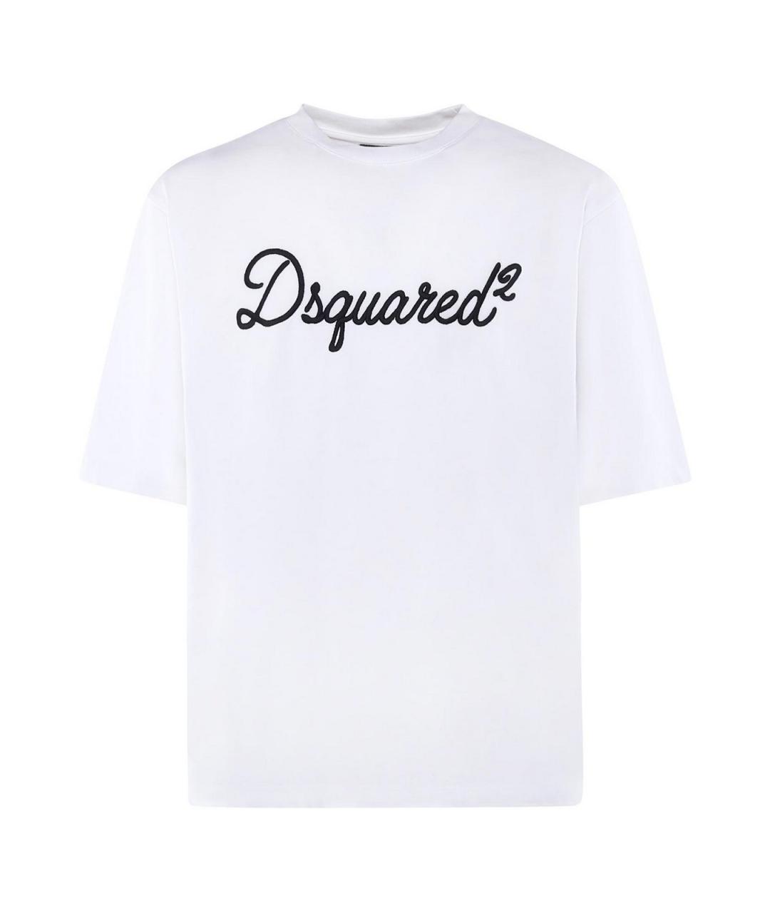 DSQUARED2 Белая хлопковая футболка, фото 1