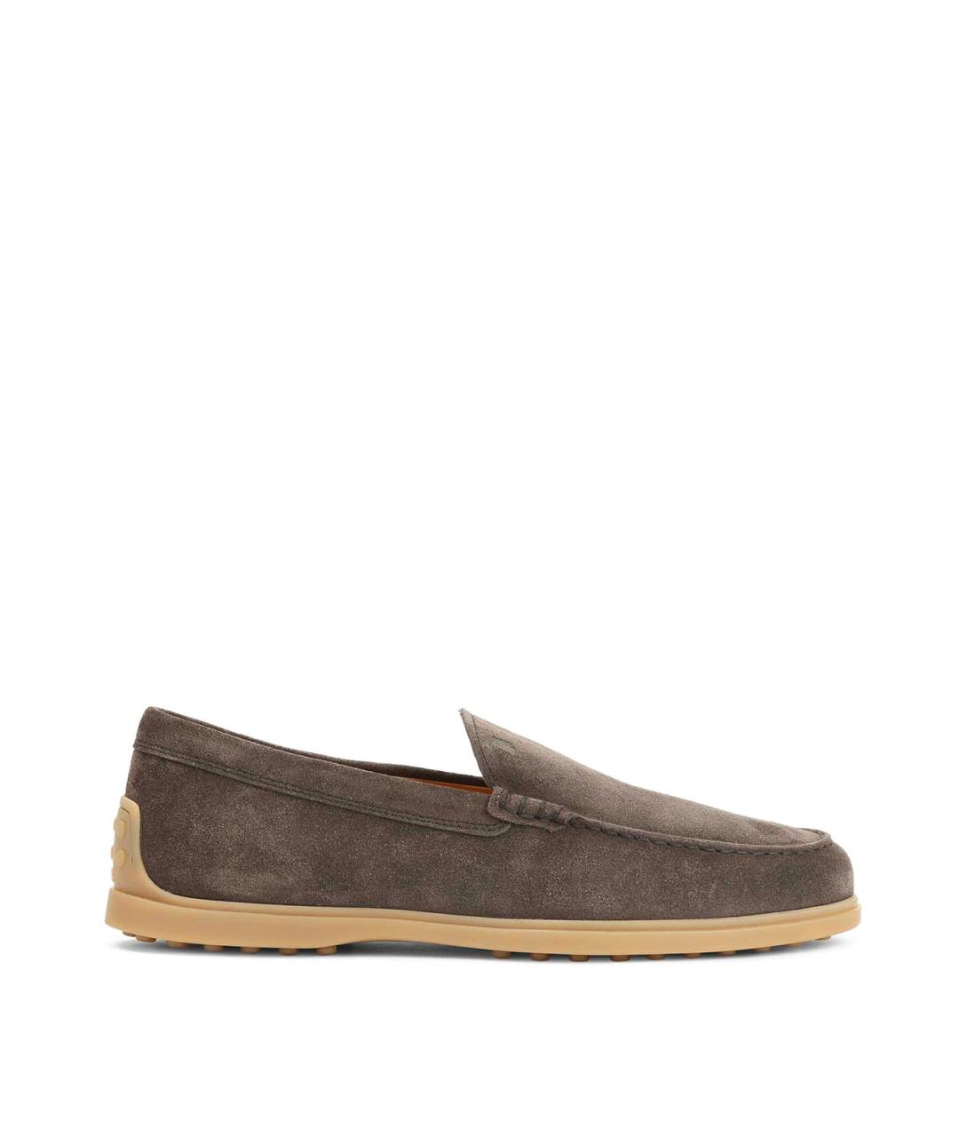 TOD'S Коричневые замшевые лоферы, фото 1