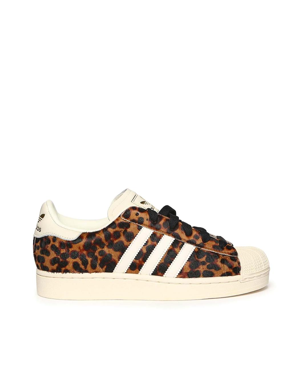 ADIDAS Коричневые резиновые кроссовки, фото 1