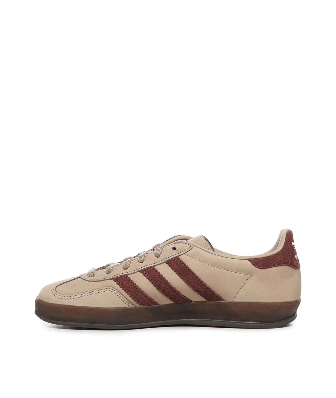 ADIDAS Серые кожаные низкие кроссовки / кеды, фото 4