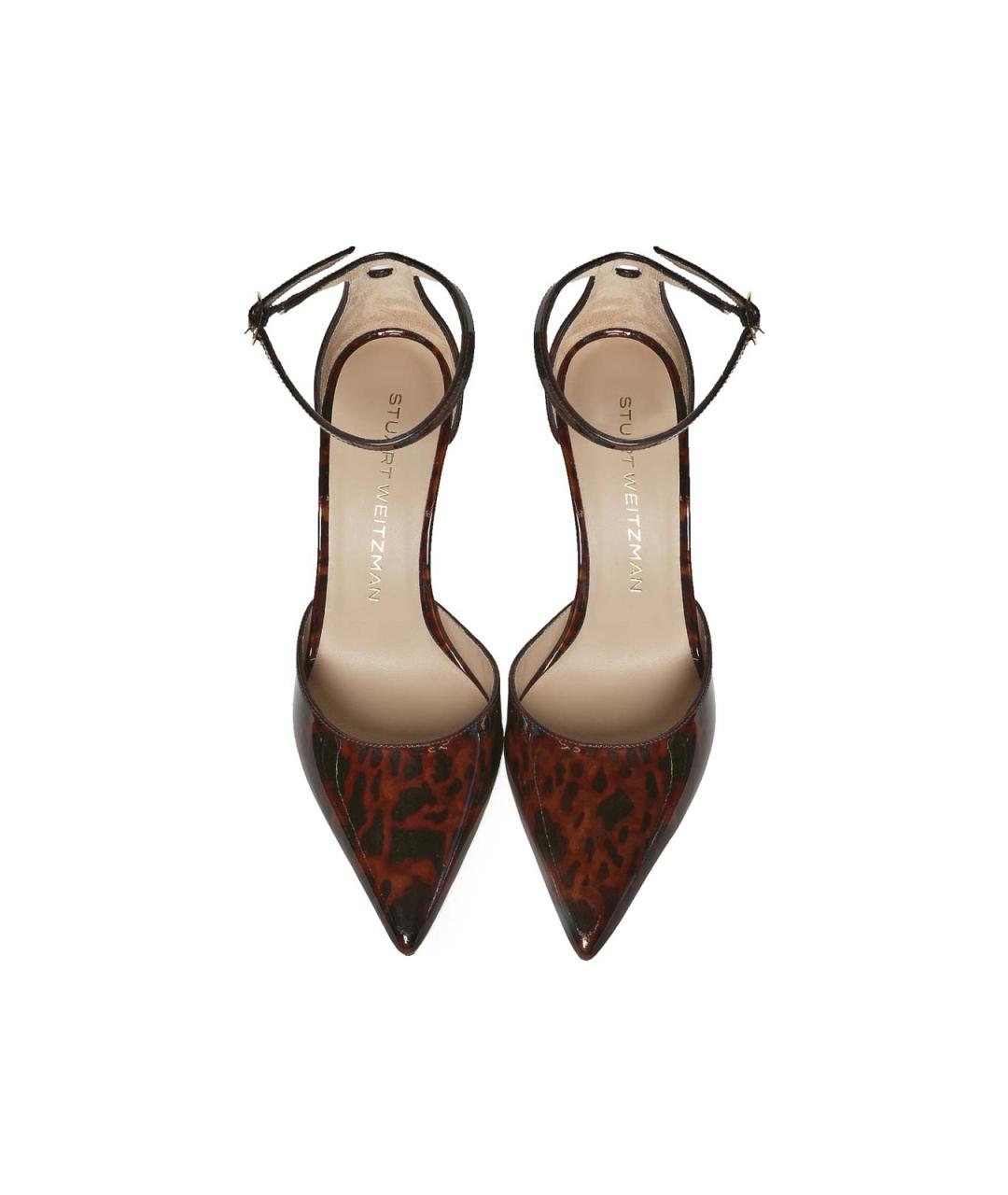 STUART WEITZMAN Коричневые кожаные туфли, фото 4