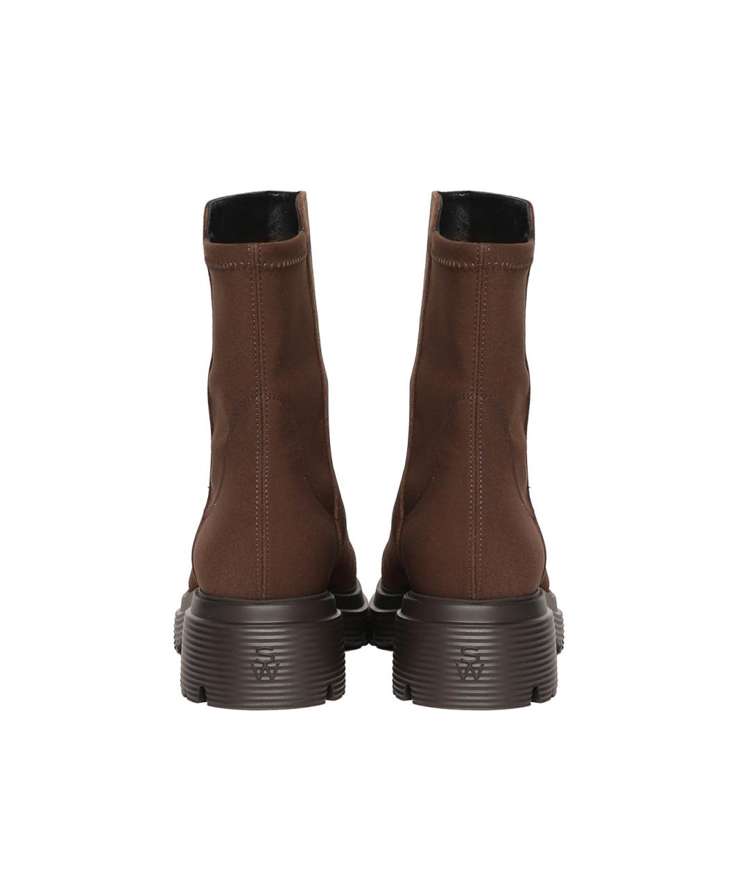 STUART WEITZMAN Бежевые замшевые ботильоны, фото 3