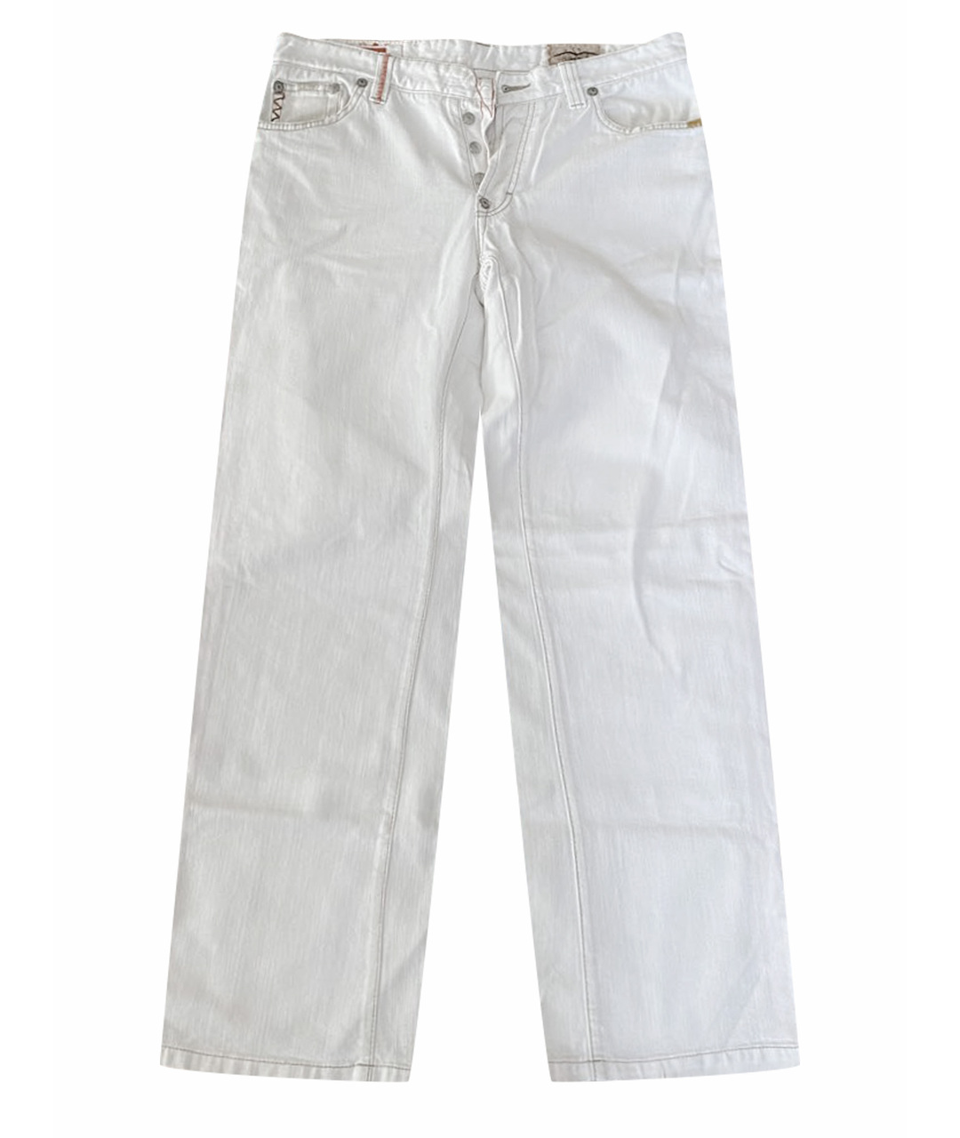 HUGO BOSS Белые хлопковые прямые джинсы, фото 1