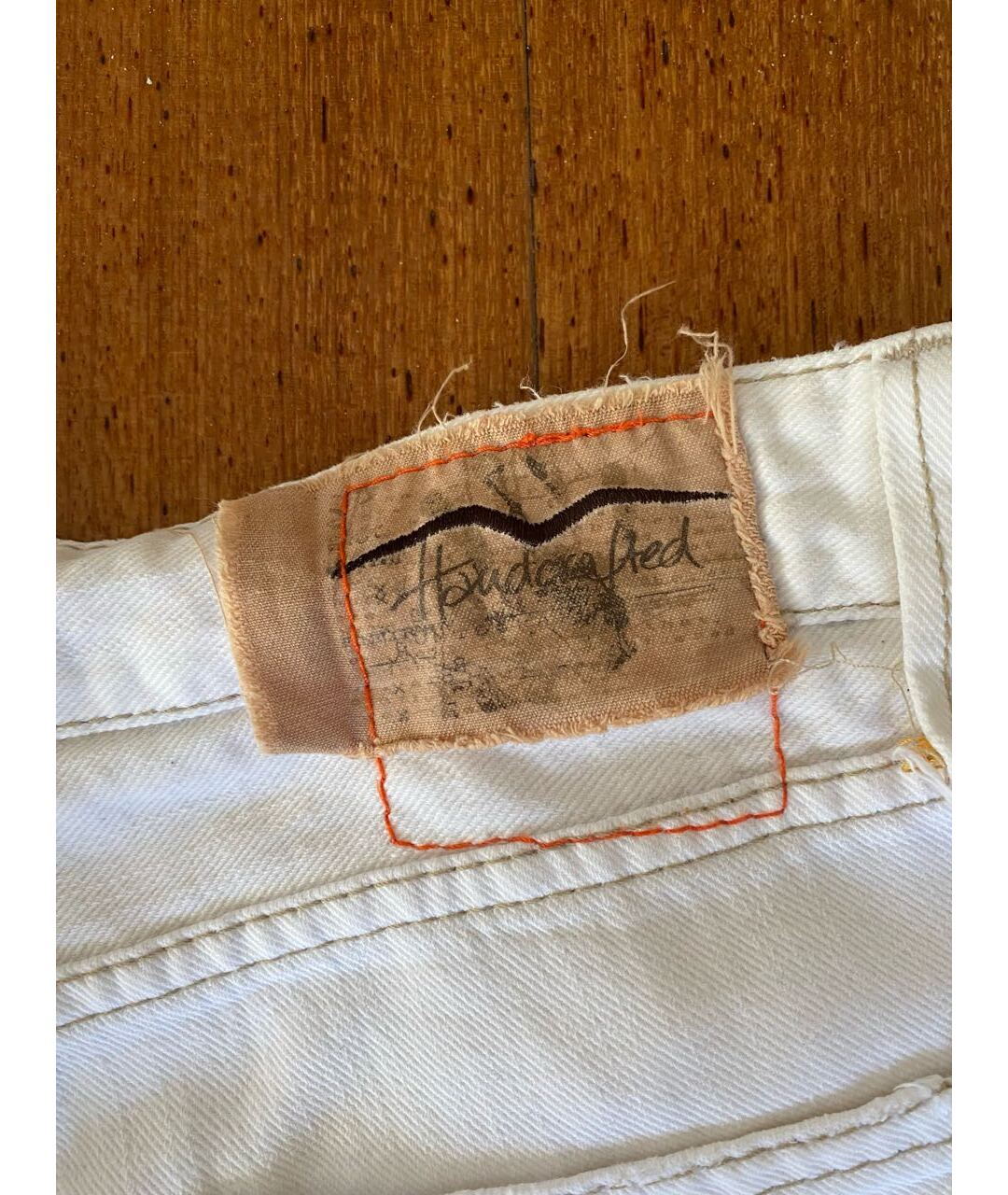 HUGO BOSS Белые хлопковые прямые джинсы, фото 3