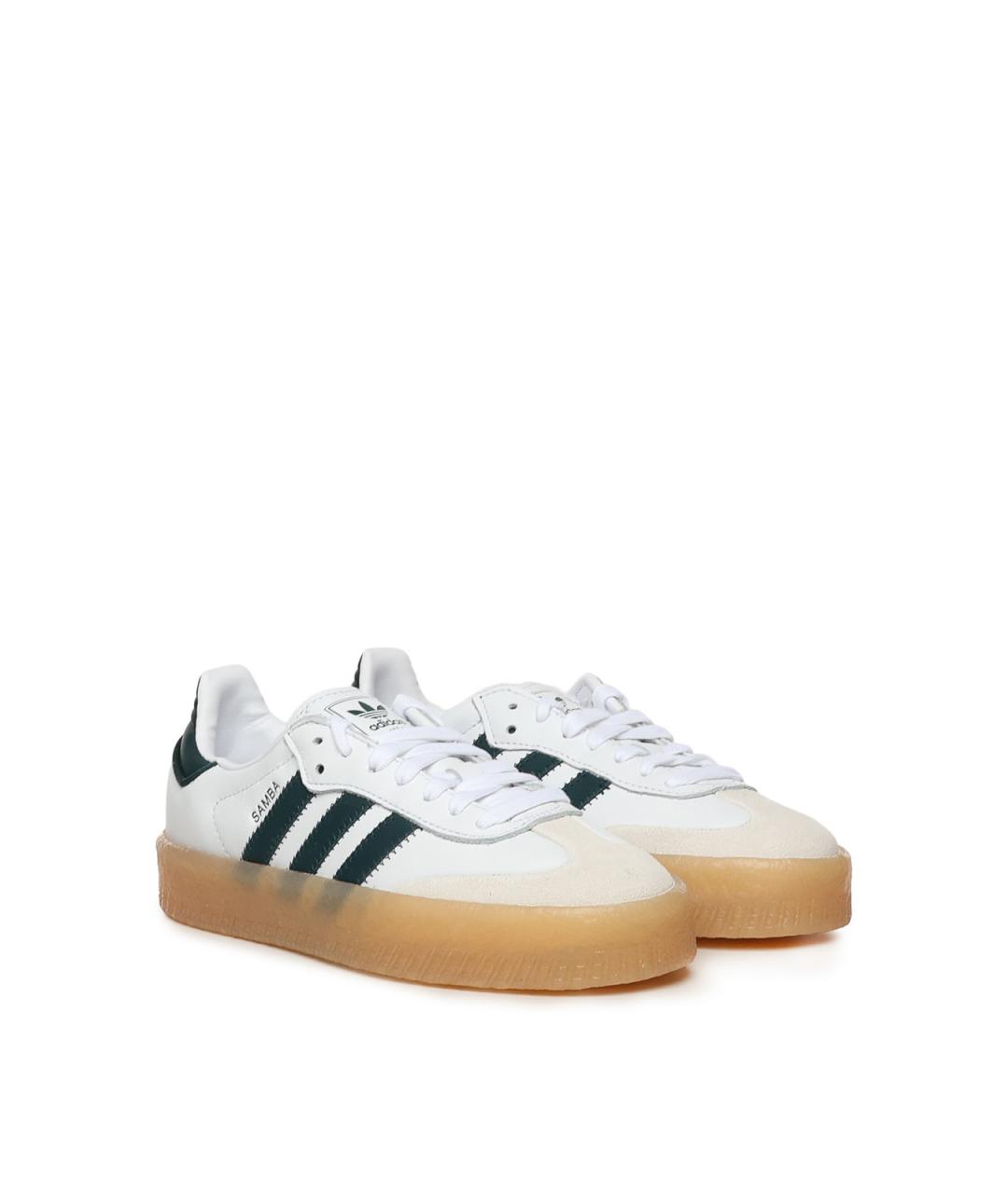 ADIDAS Серые кожаные кроссовки, фото 2