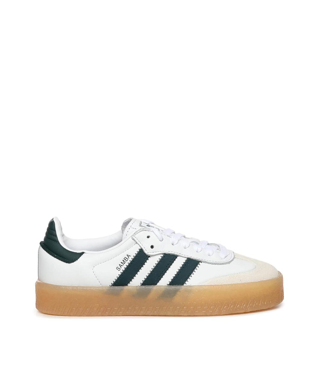 ADIDAS Серые кожаные кроссовки, фото 1
