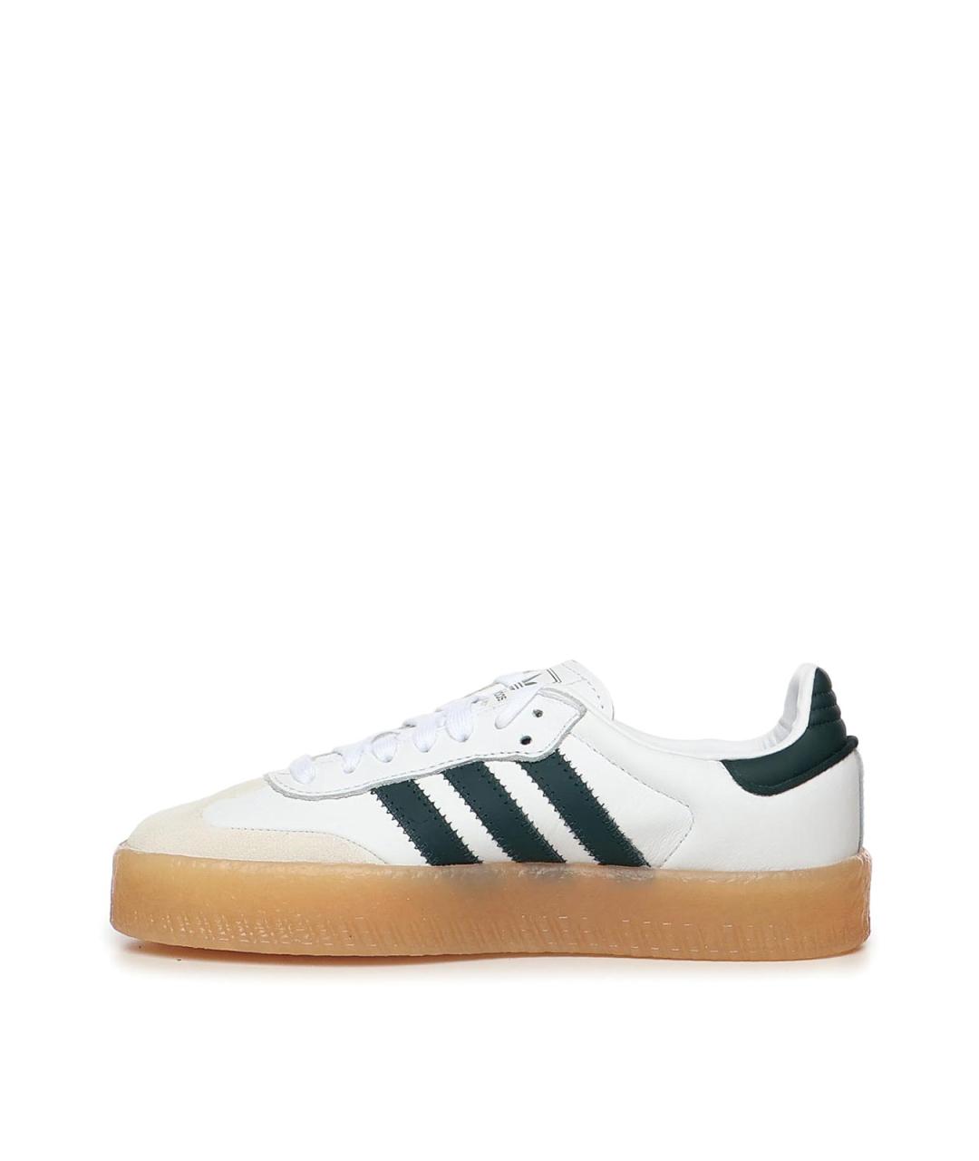 ADIDAS Серые кожаные кроссовки, фото 4