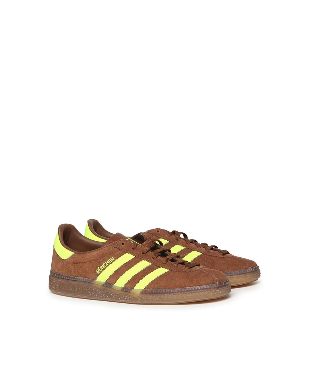 ADIDAS Бежевые кожаные кеды, фото 2