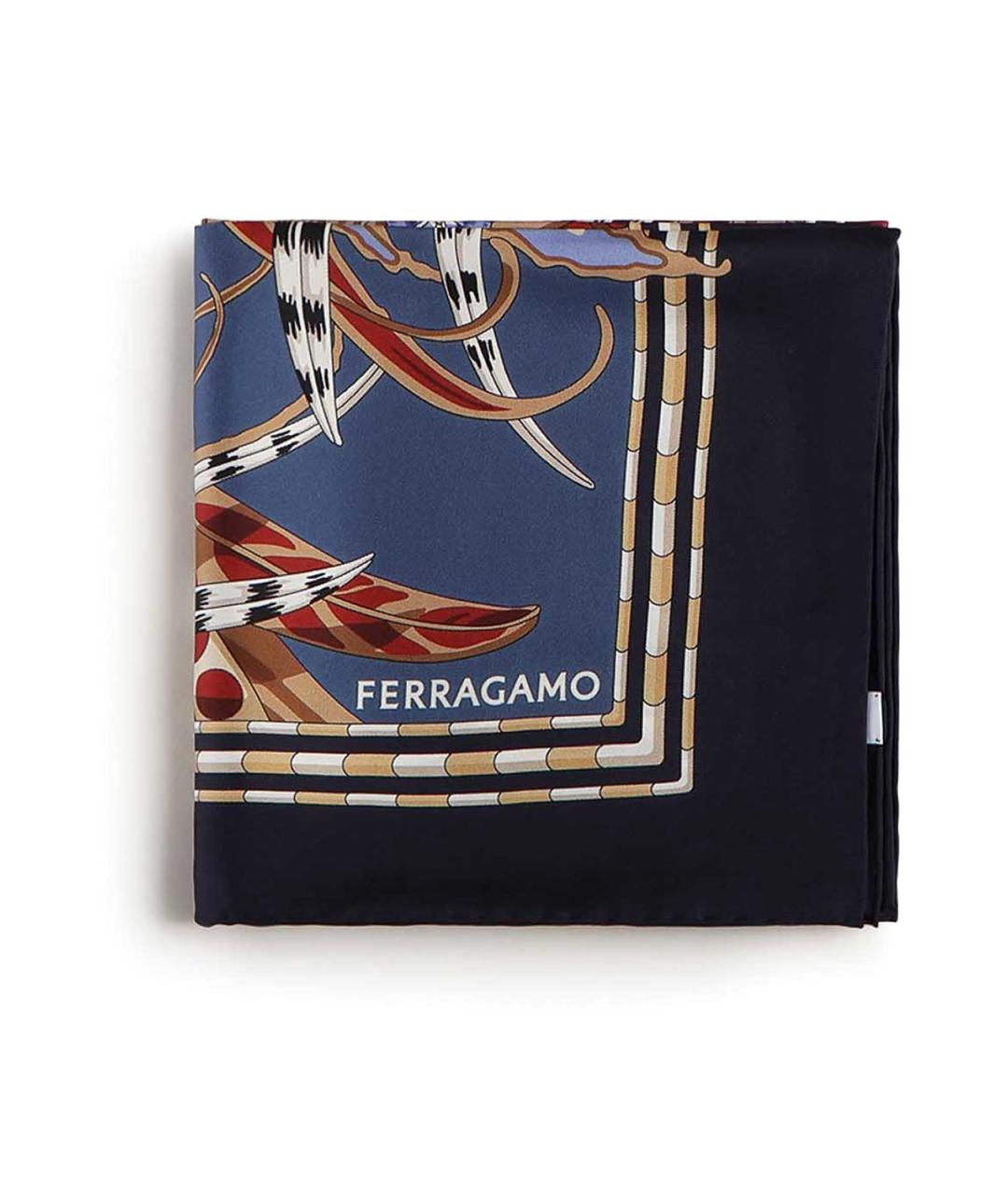 FERRAGAMO Мульти шелковый шарф, фото 1