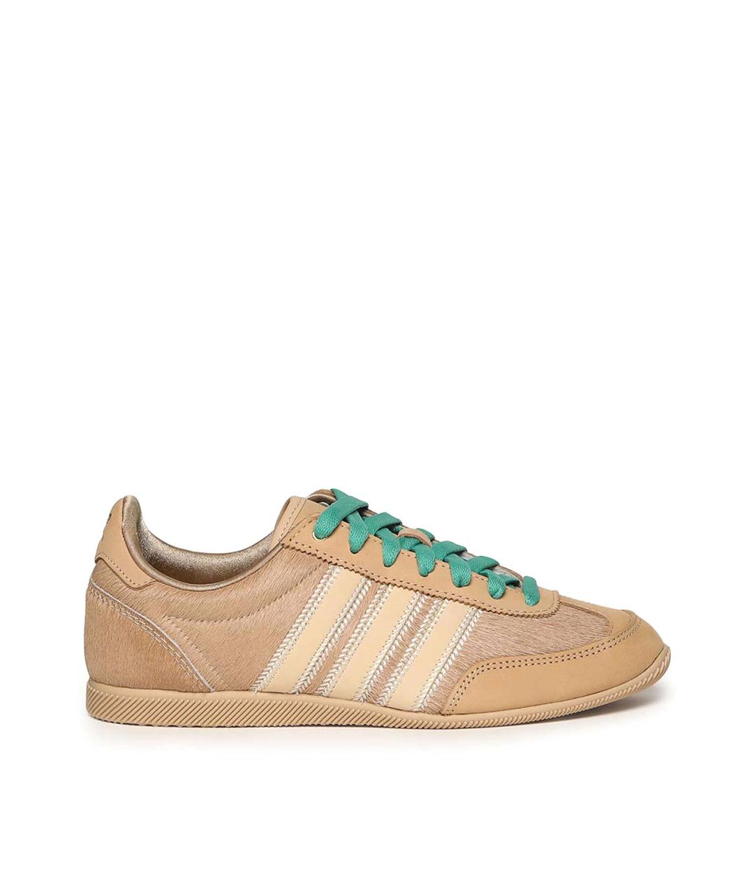 ADIDAS Бежевые кожаные кроссовки, фото 1