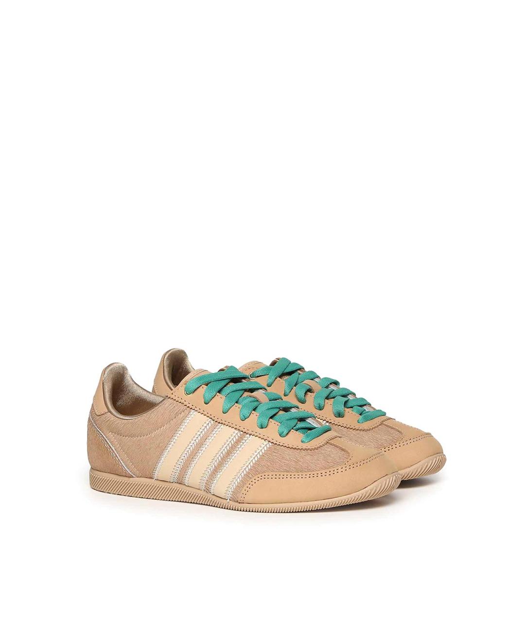 ADIDAS Бежевые кожаные кроссовки, фото 2