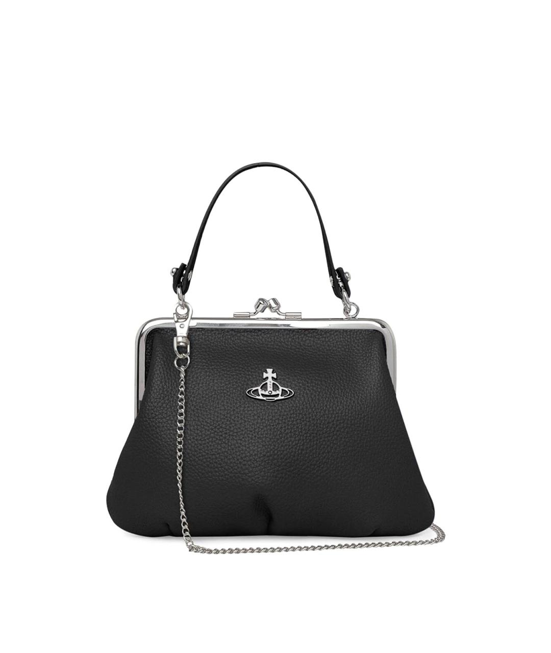 VIVIENNE WESTWOOD Черная сумка тоут из искусственной кожи, фото 1
