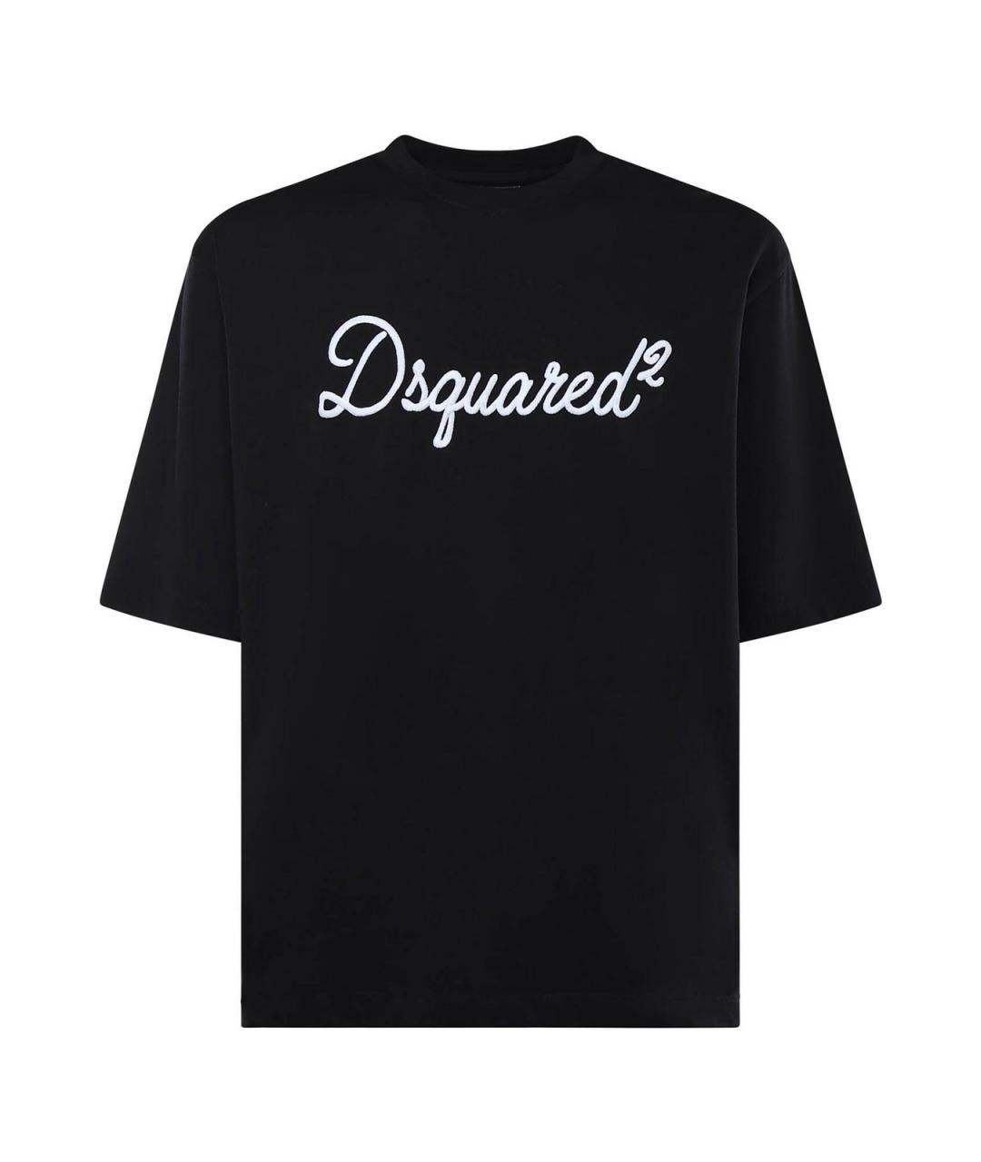 DSQUARED2 Черная хлопковая футболка, фото 1