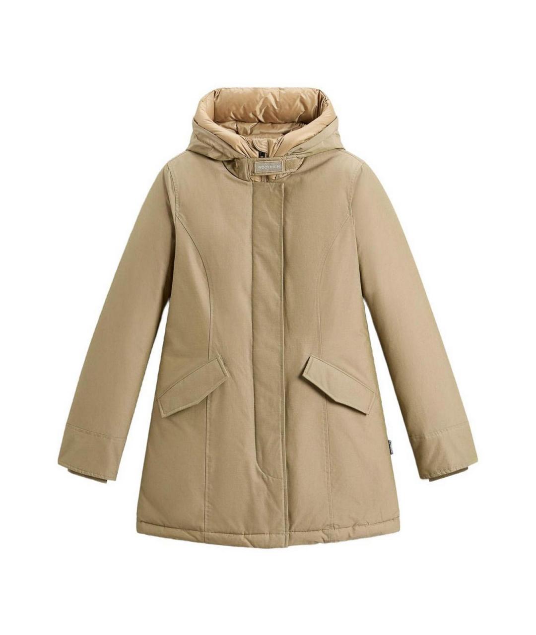 WOOLRICH Бежевая хлопковая парка, фото 1