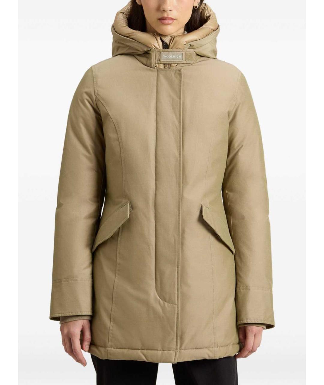 WOOLRICH Бежевая хлопковая парка, фото 5