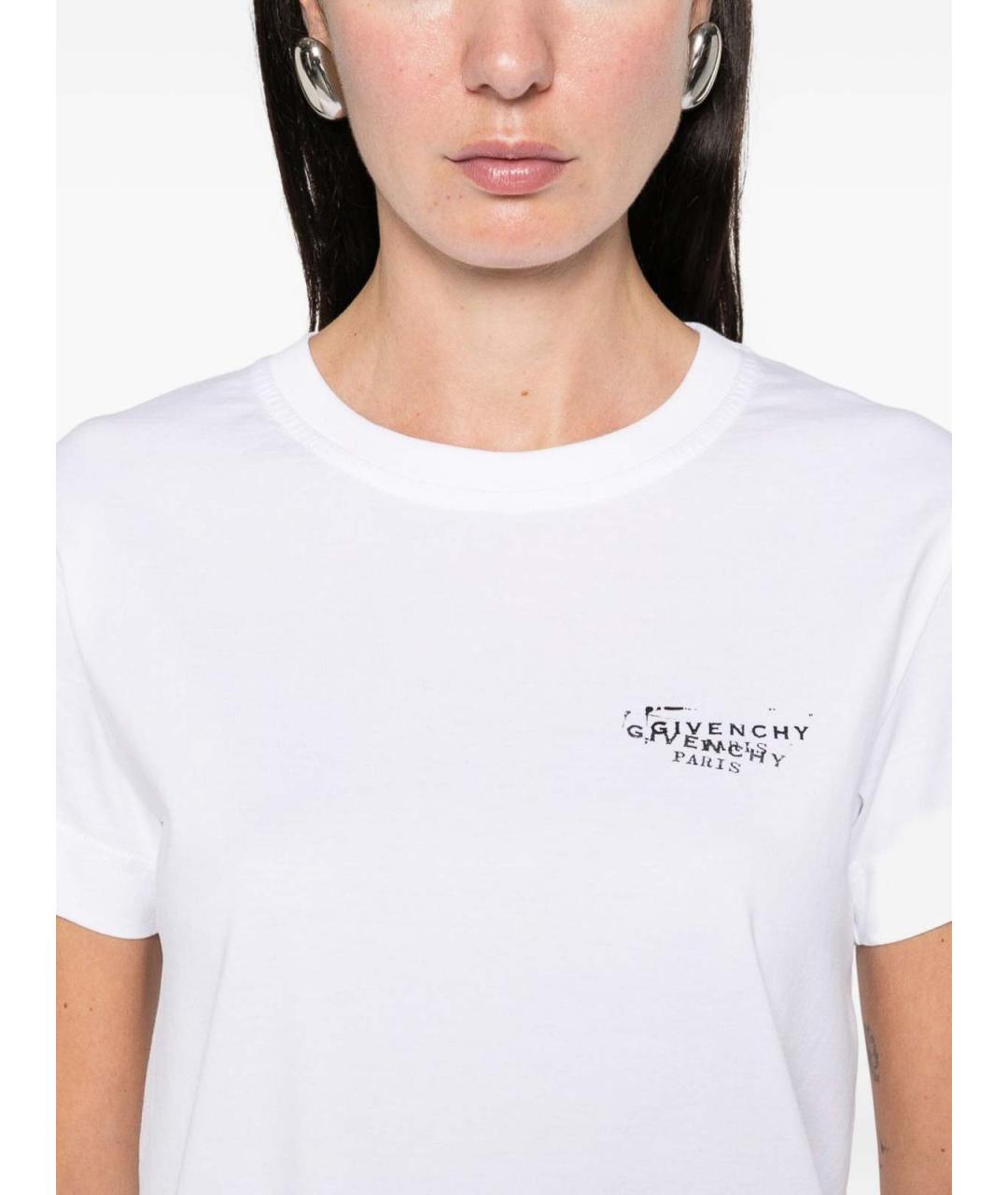 GIVENCHY Белая хлопковая футболка, фото 3