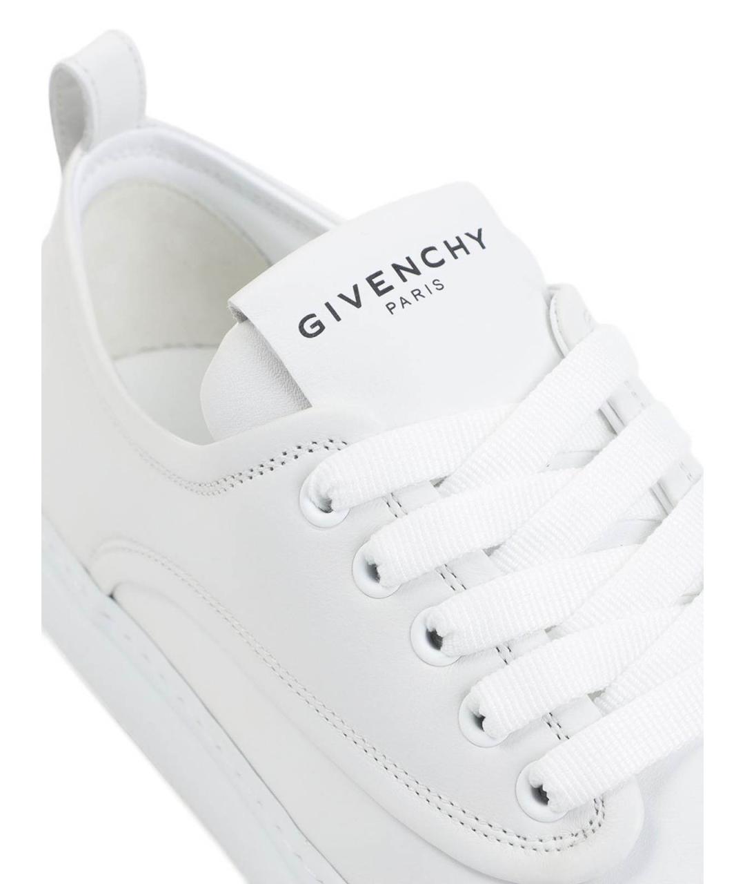 GIVENCHY Белые кожаные низкие кроссовки / кеды, фото 2