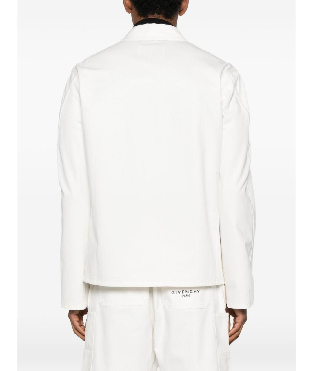 GIVENCHY Белая хлопковая куртка, фото 4