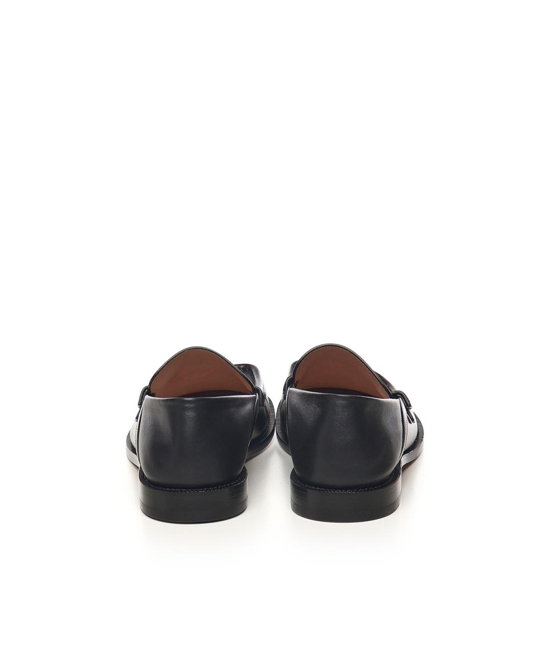 LOEWE Черные кожаные лоферы, фото 3