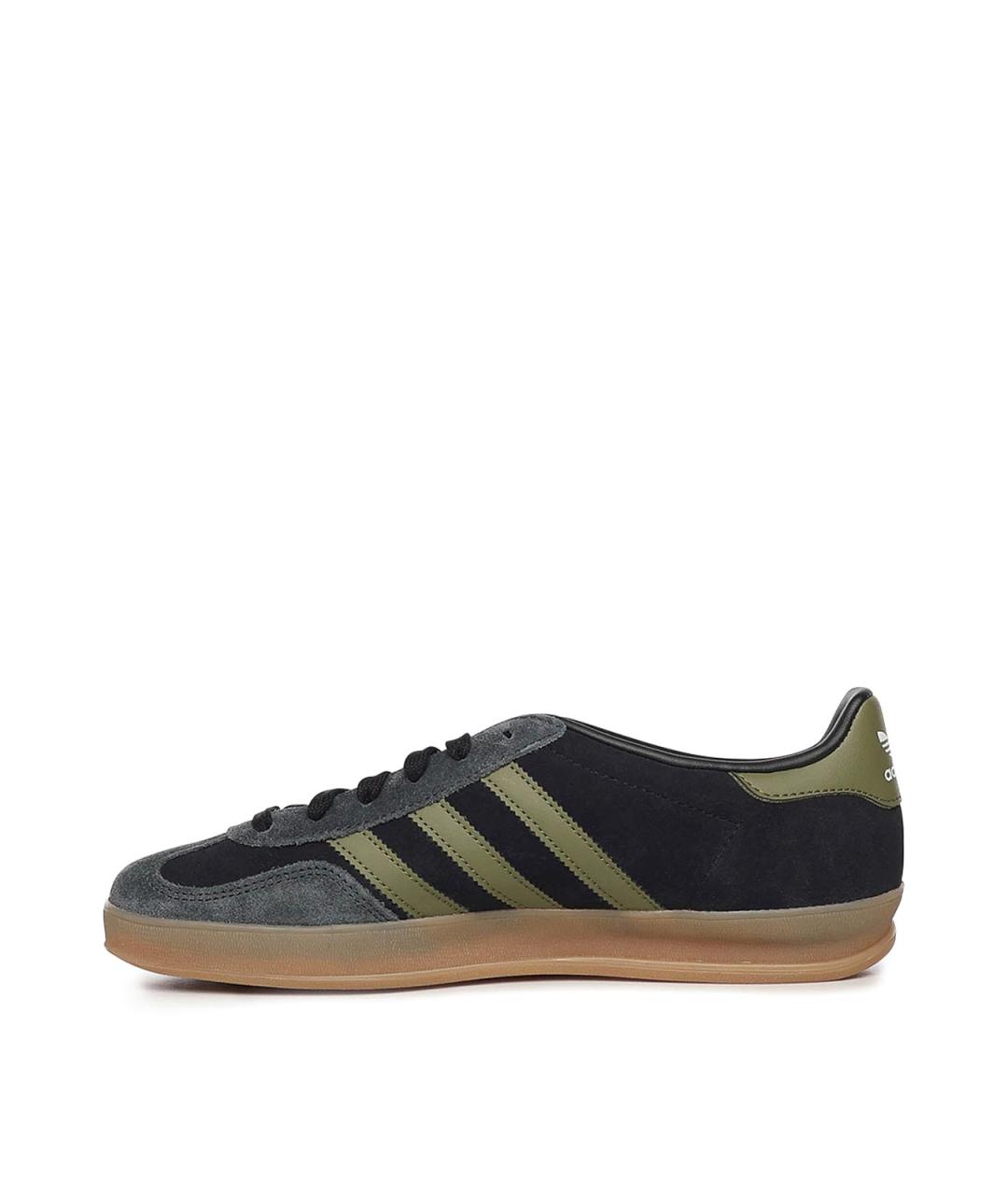 ADIDAS Черные кожаные низкие кроссовки / кеды, фото 4
