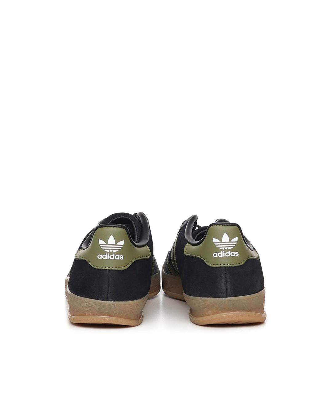 ADIDAS Черные кожаные низкие кроссовки / кеды, фото 3