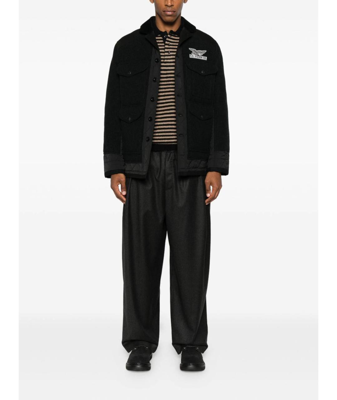 JUNYA WATANABE Черная шерстяная куртка, фото 3