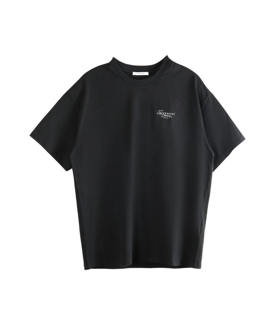 GIVENCHY Черная хлопковая футболка, фото 1