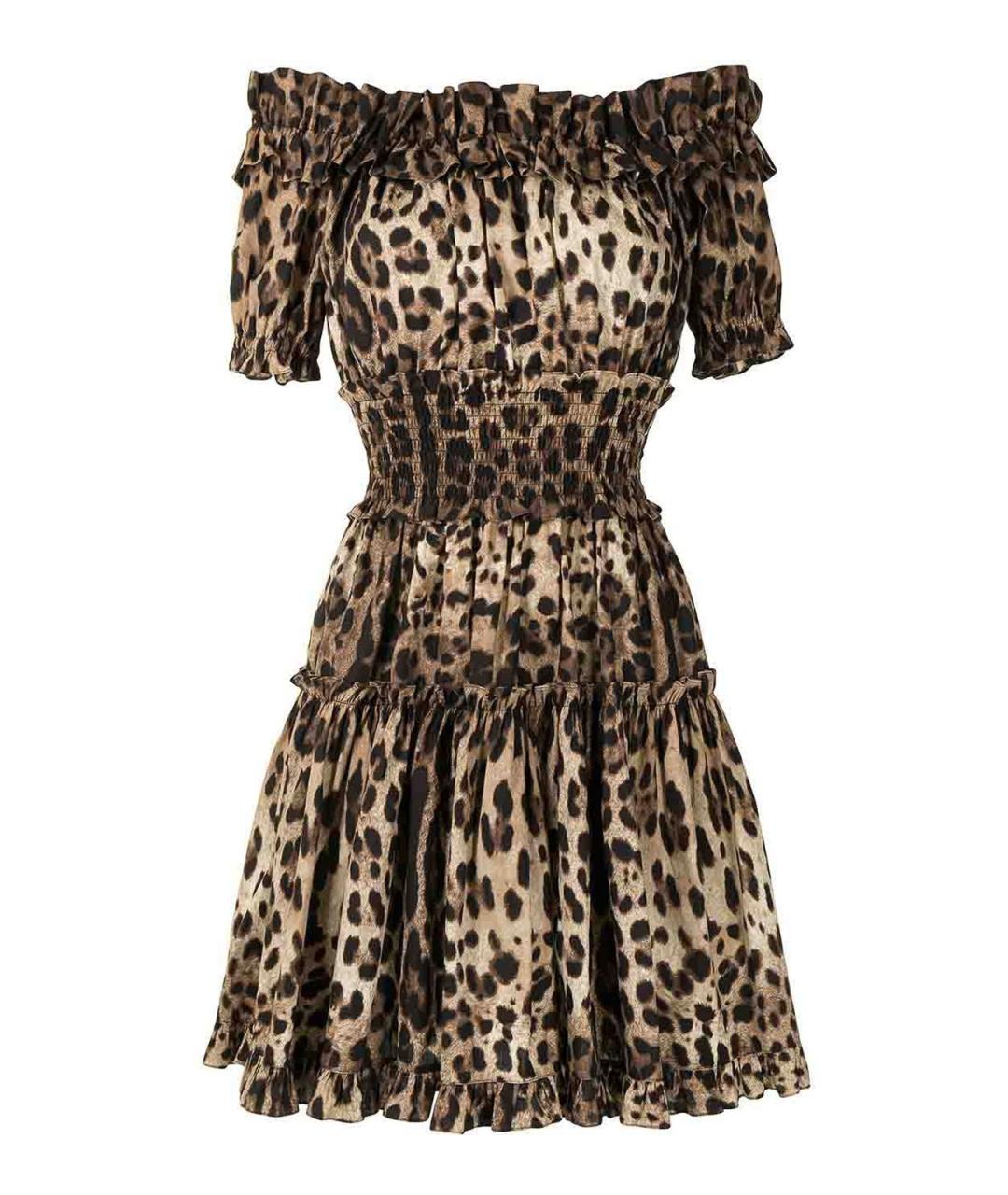 DOLCE&GABBANA Мульти хлопковое повседневное платье, фото 1