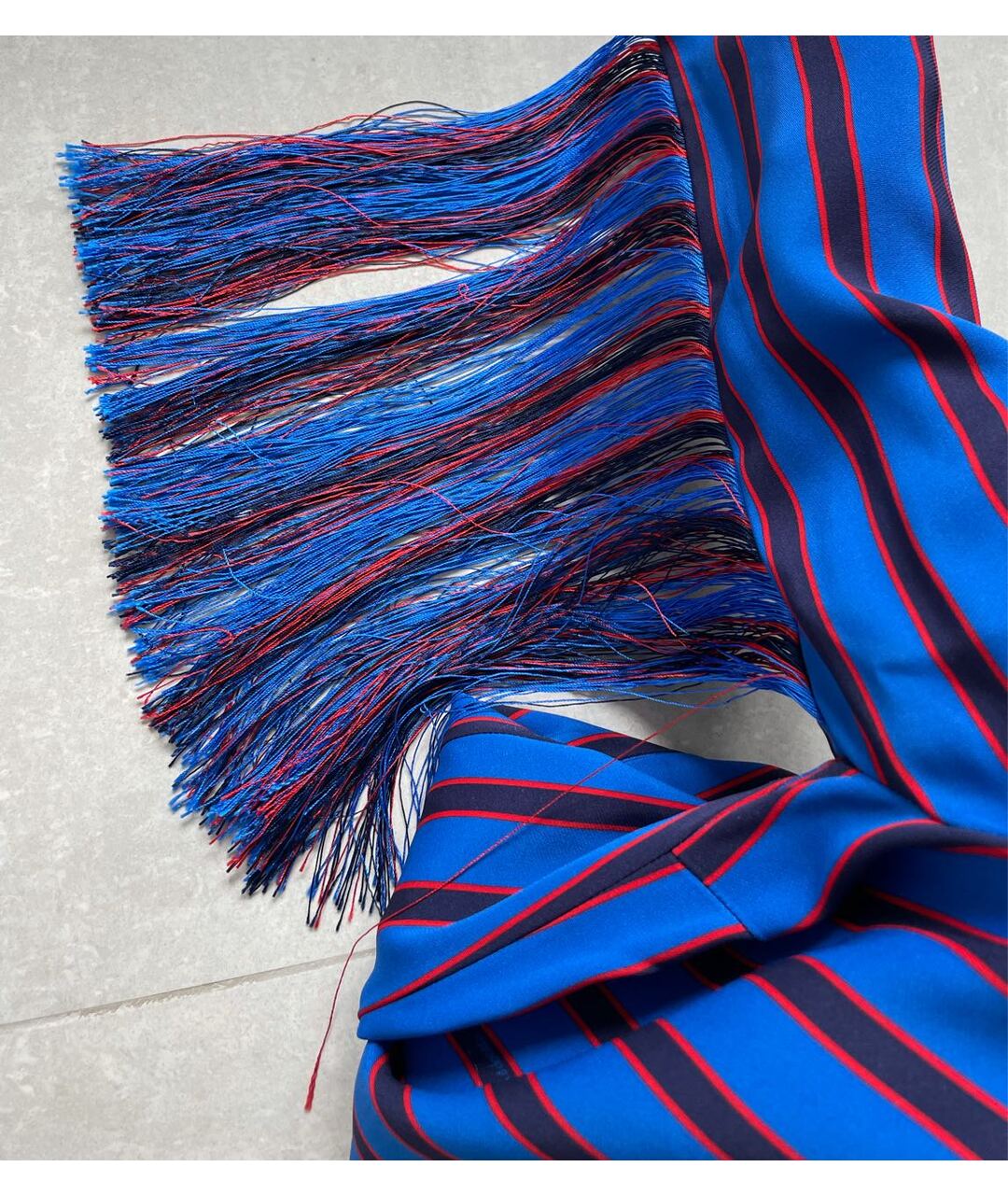 ELISABETTA FRANCHI Синее полиэстеровое повседневное платье, фото 3