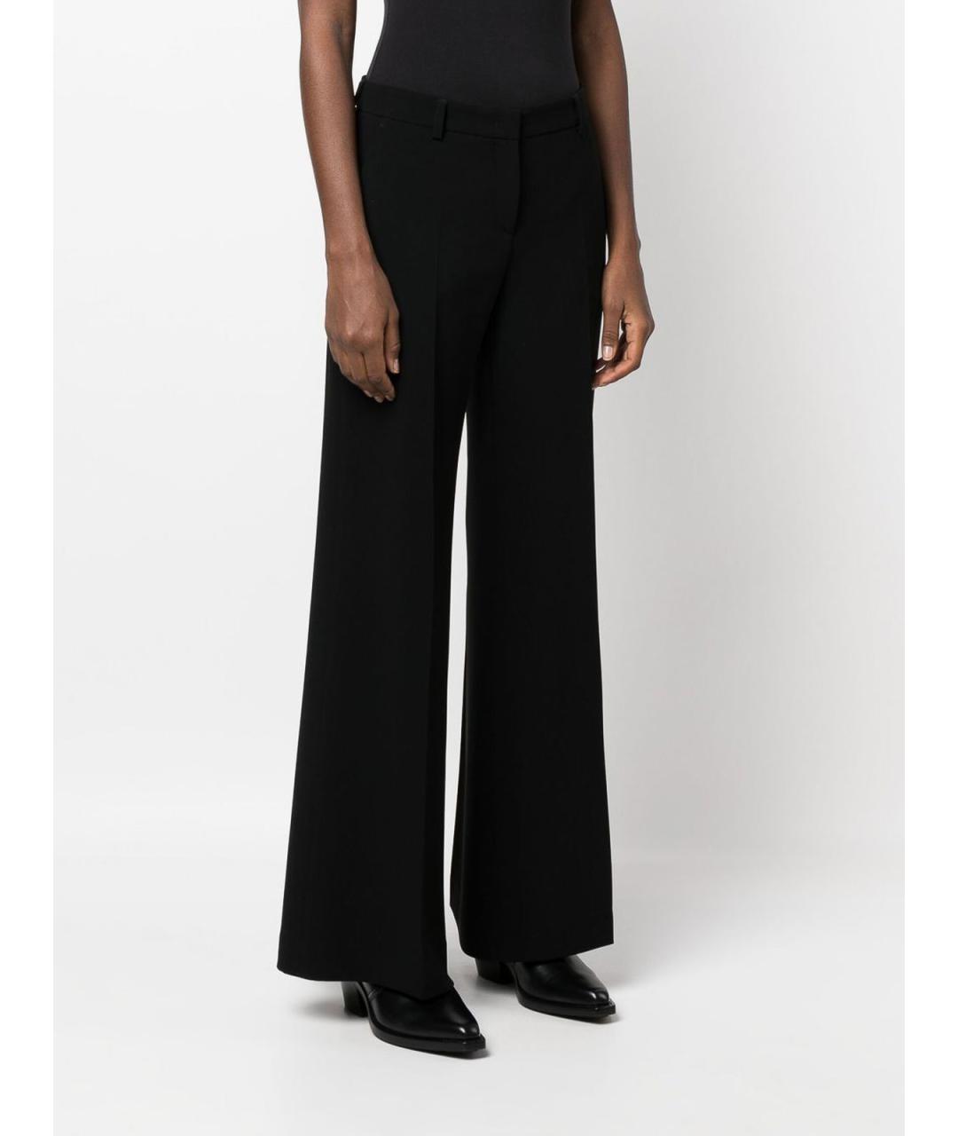 ALBERTO BIANI Черные полиэстеровые брюки широкие, фото 5
