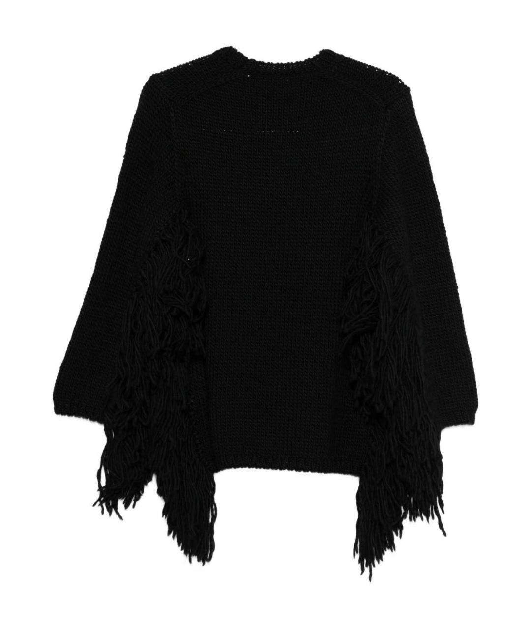 COMME DES GARÇONS Черная шерстяная майка, фото 3