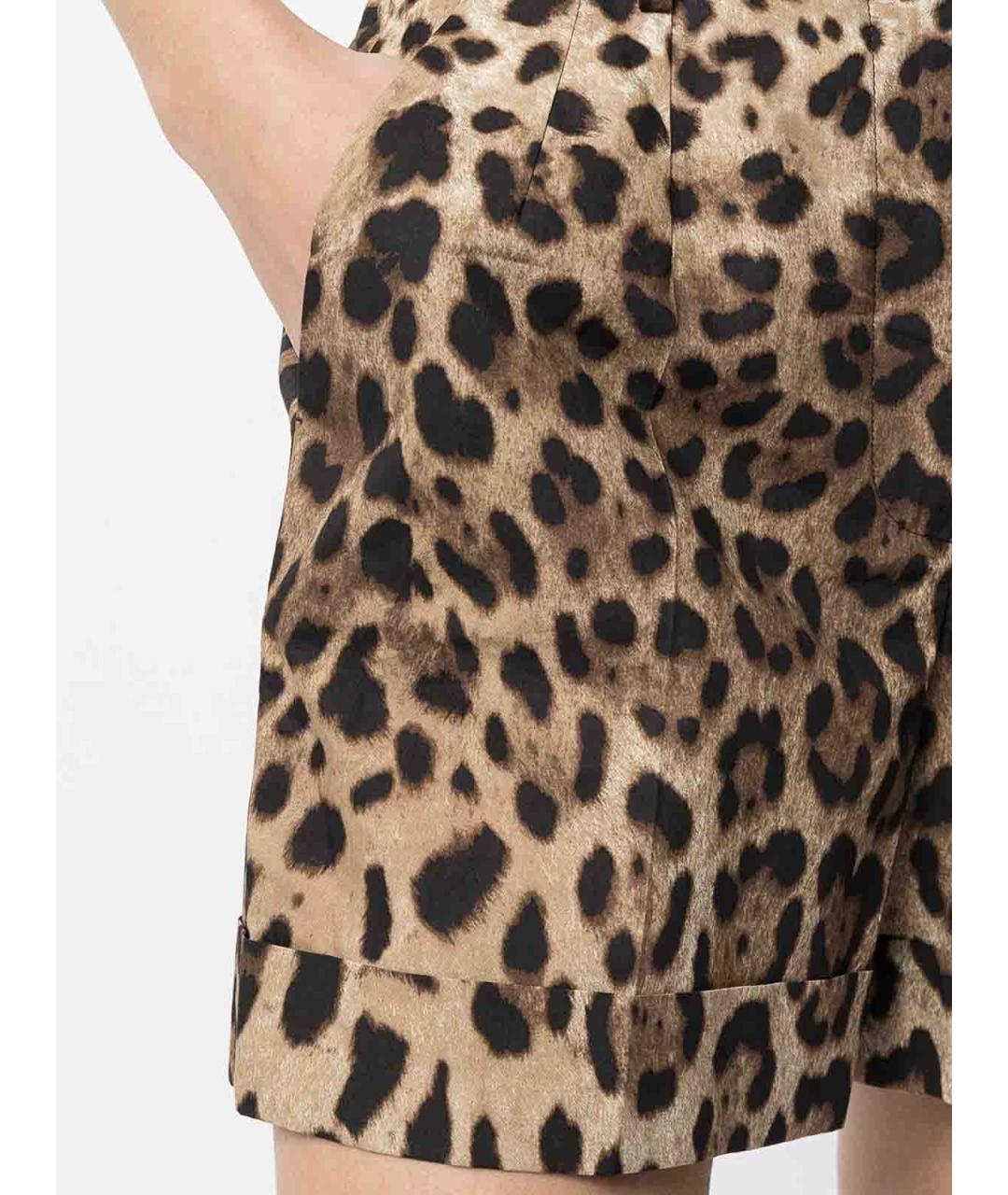 DOLCE&GABBANA Коричневые хлопковые шорты, фото 4