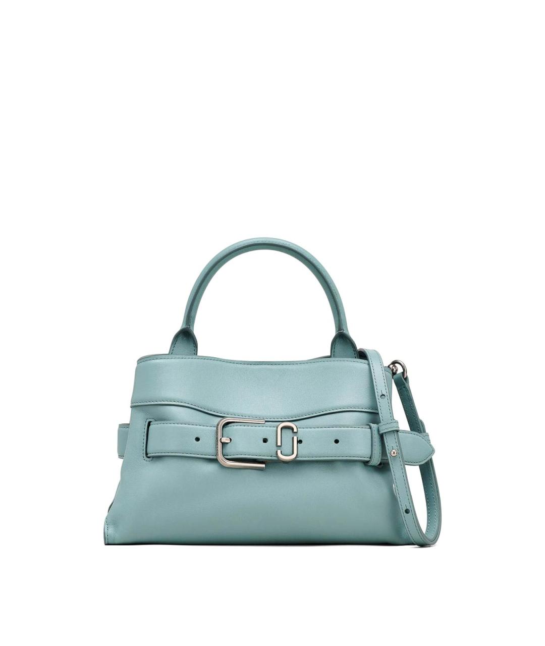 MARC JACOBS Голубая кожаная сумка с короткими ручками, фото 1