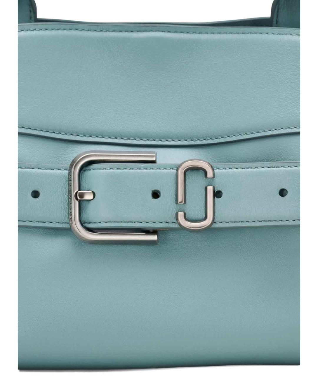 MARC JACOBS Голубая кожаная сумка с короткими ручками, фото 3