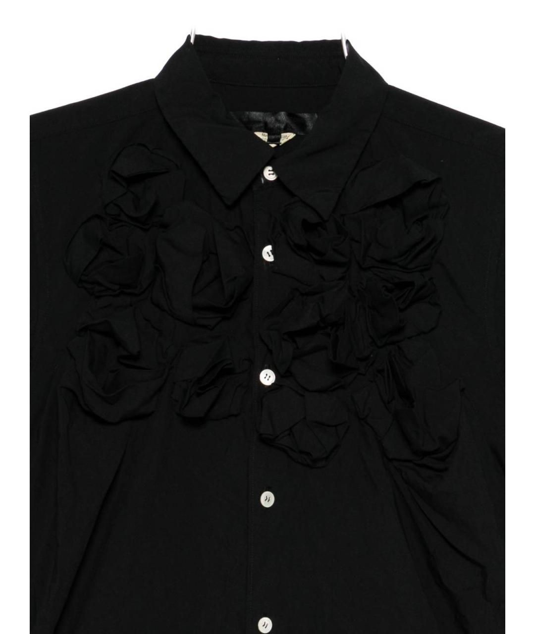 COMME DES GARÇONS Черная хлопковая рубашка, фото 3