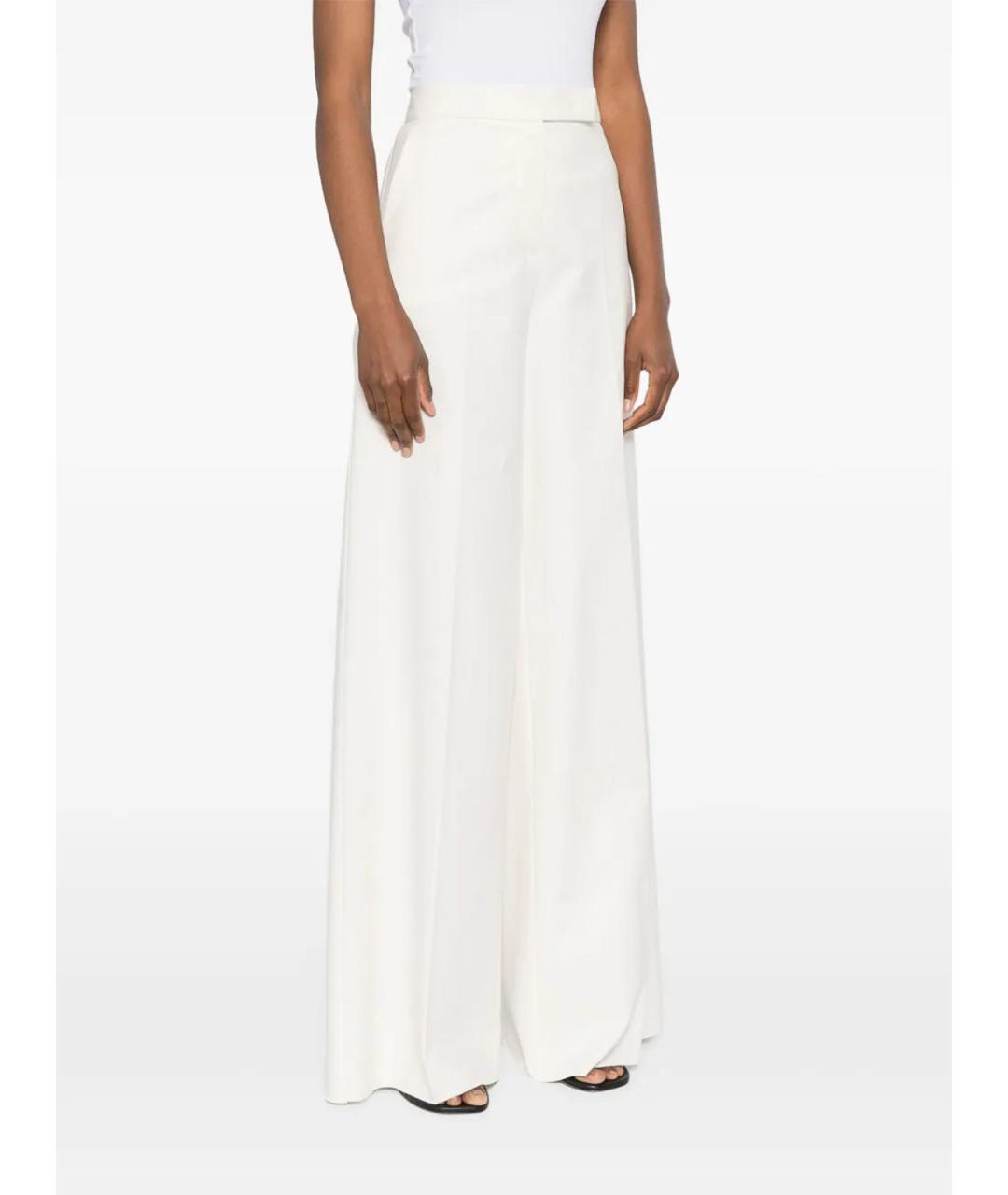 MAX MARA Белые брюки широкие, фото 2