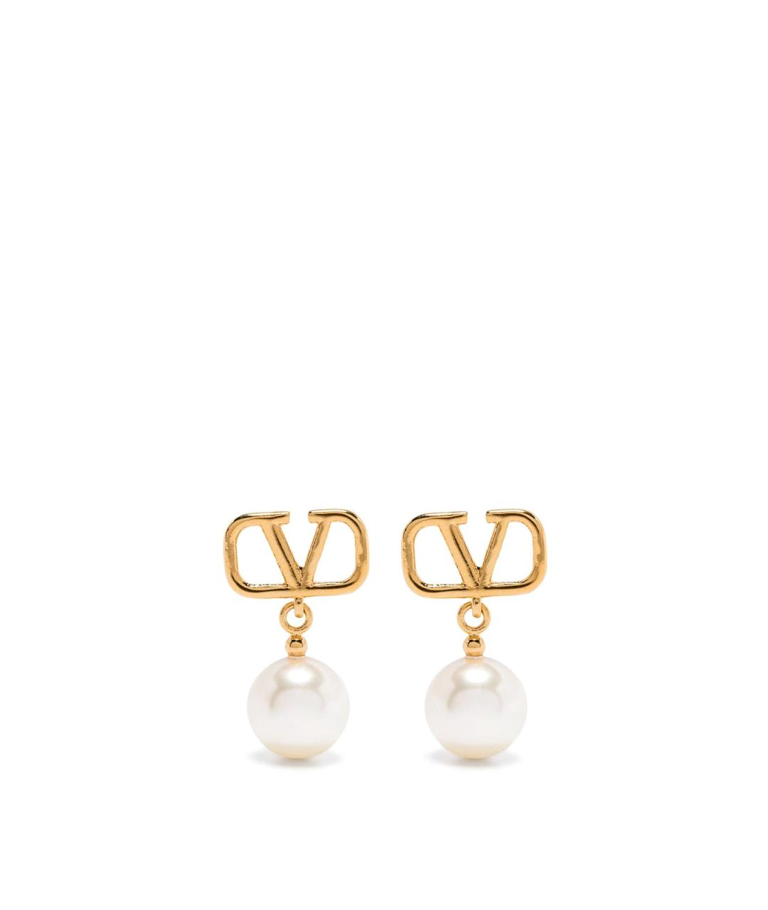VALENTINO Золотые латунные серьги, фото 1