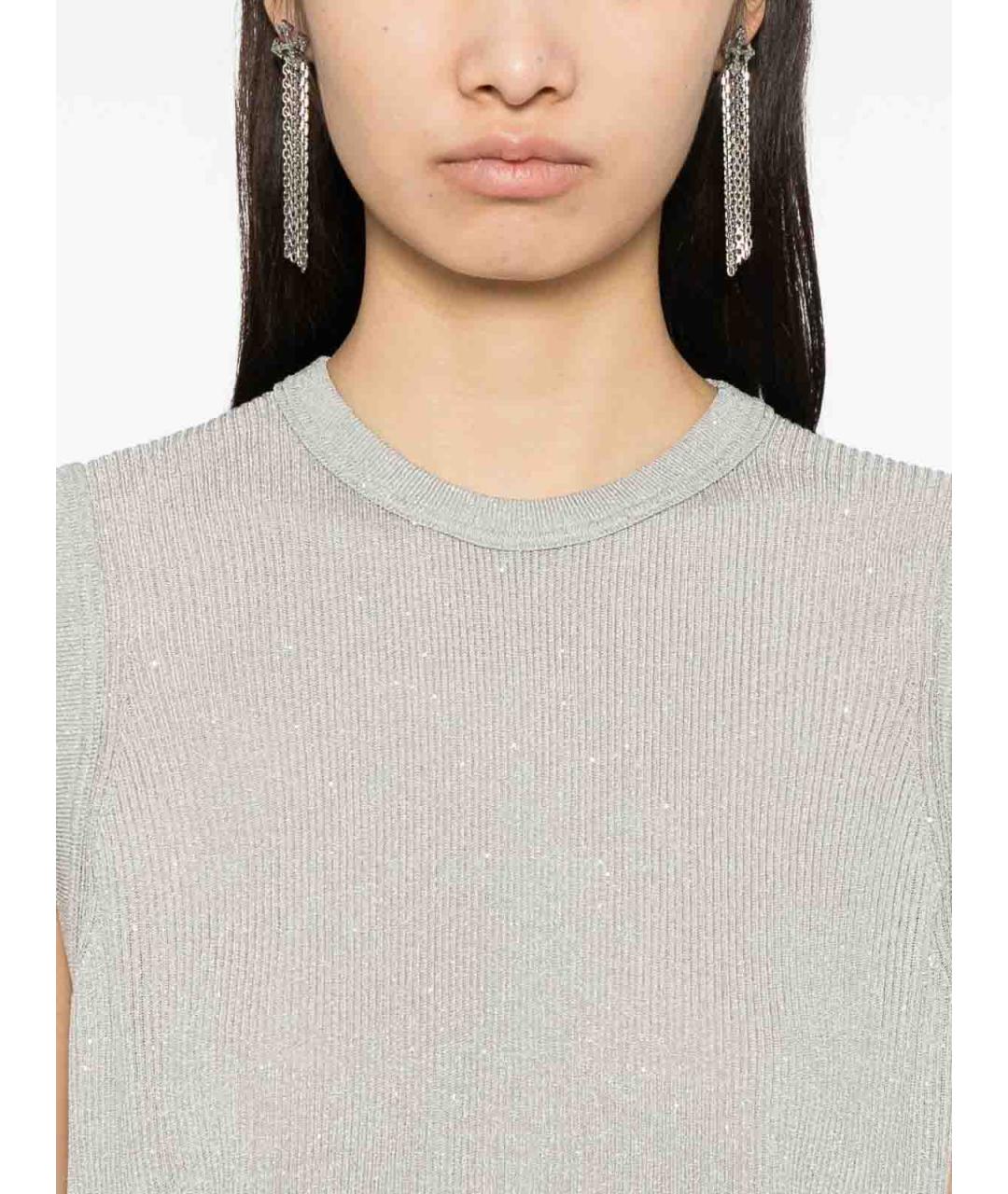 TOM FORD Серебряная майка, фото 3
