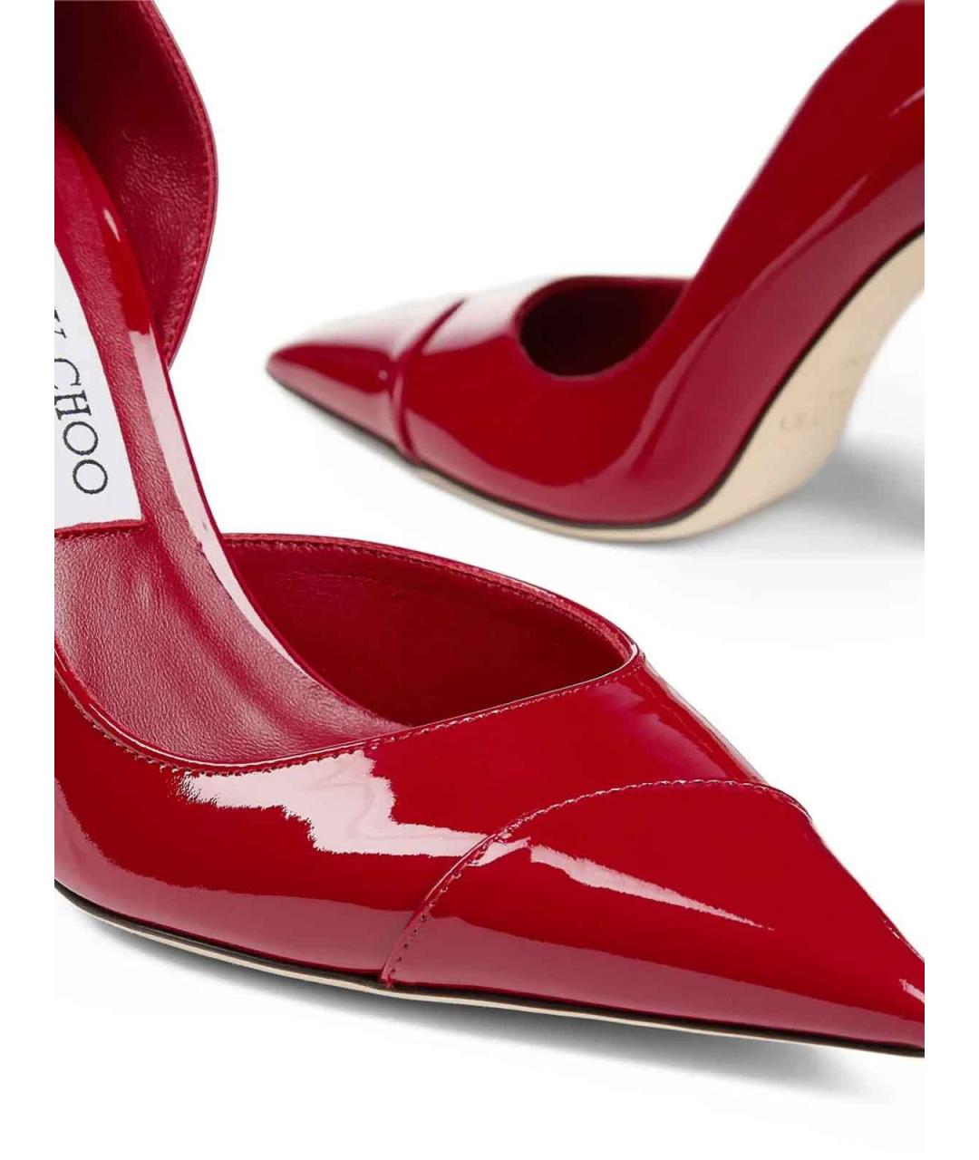 JIMMY CHOO Красные кожаные туфли, фото 3