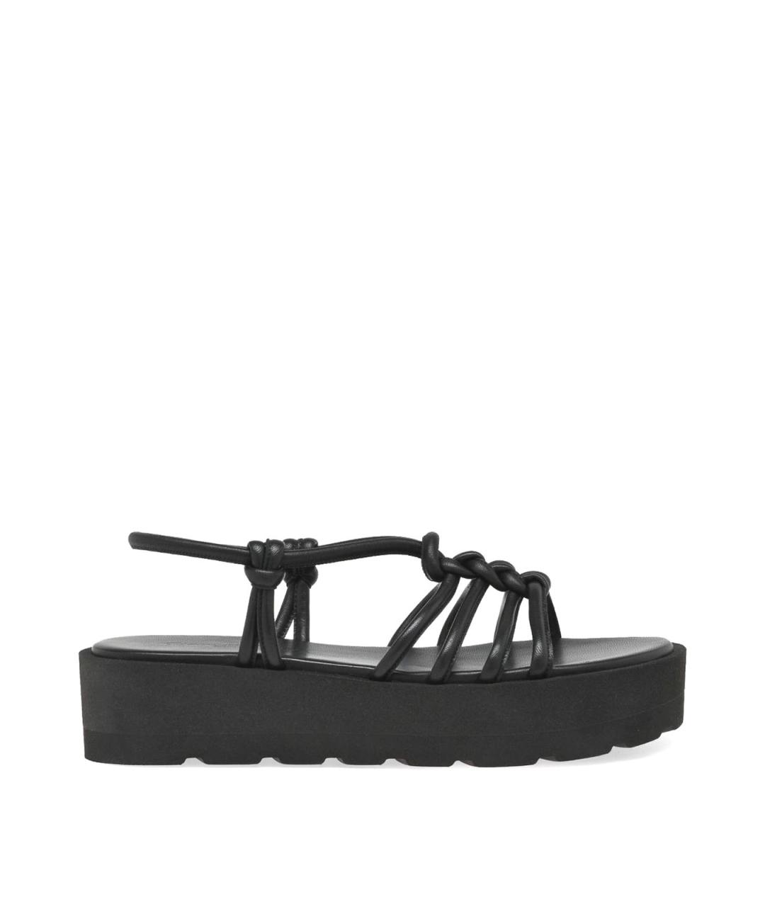 GIANVITO ROSSI Черные кожаные сандалии, фото 1