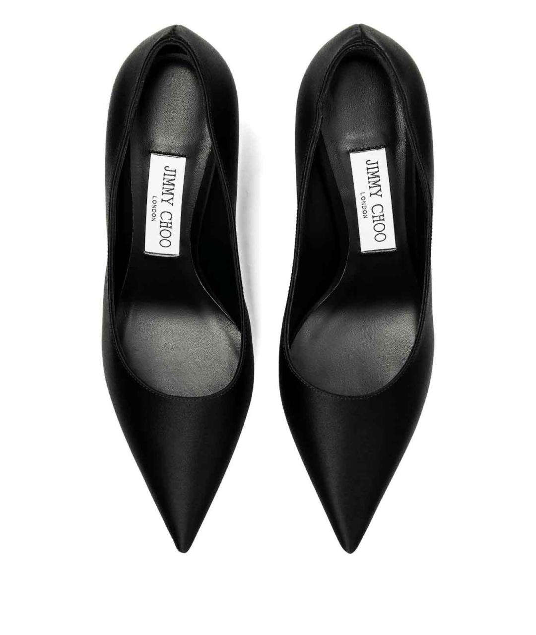 JIMMY CHOO Черные кожаные туфли, фото 2