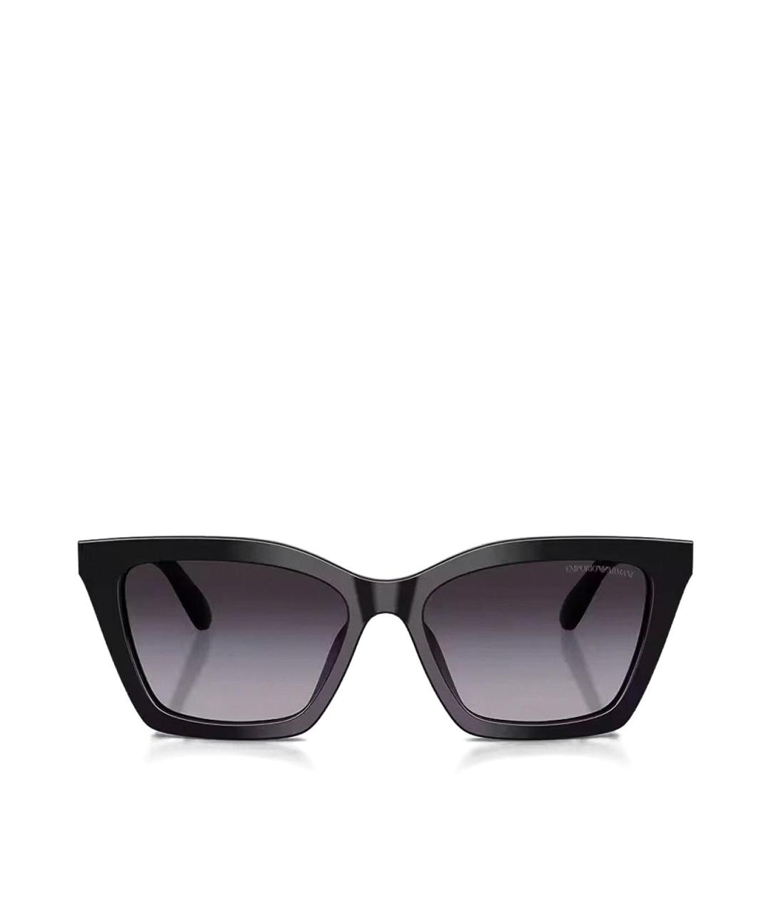 EMPORIO ARMANI Черные пластиковые солнцезащитные очки, фото 1