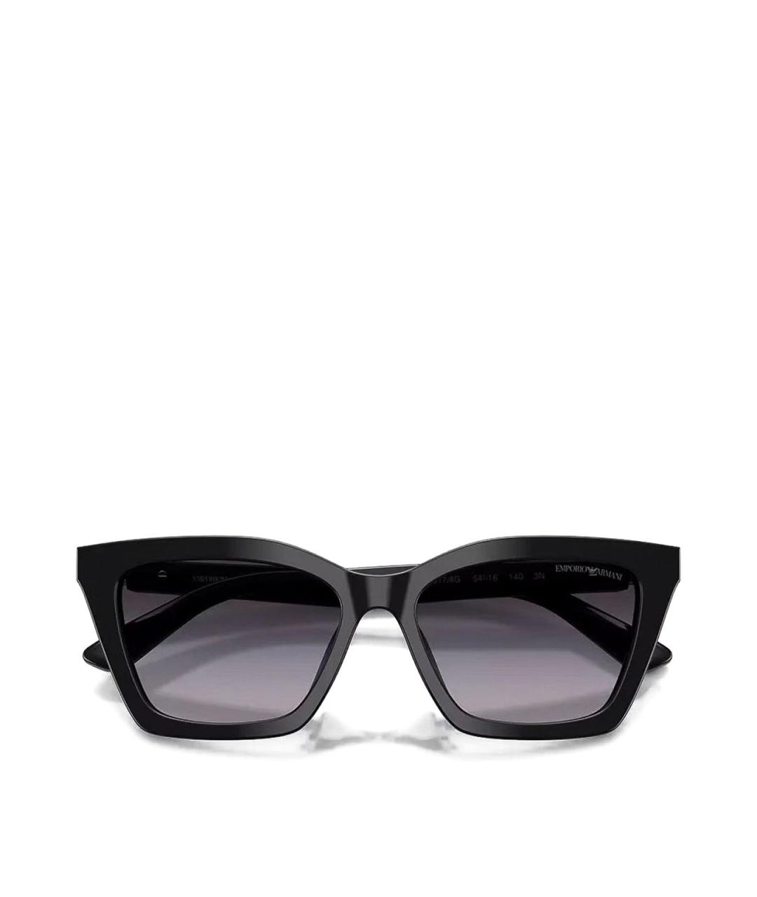 EMPORIO ARMANI Черные пластиковые солнцезащитные очки, фото 2
