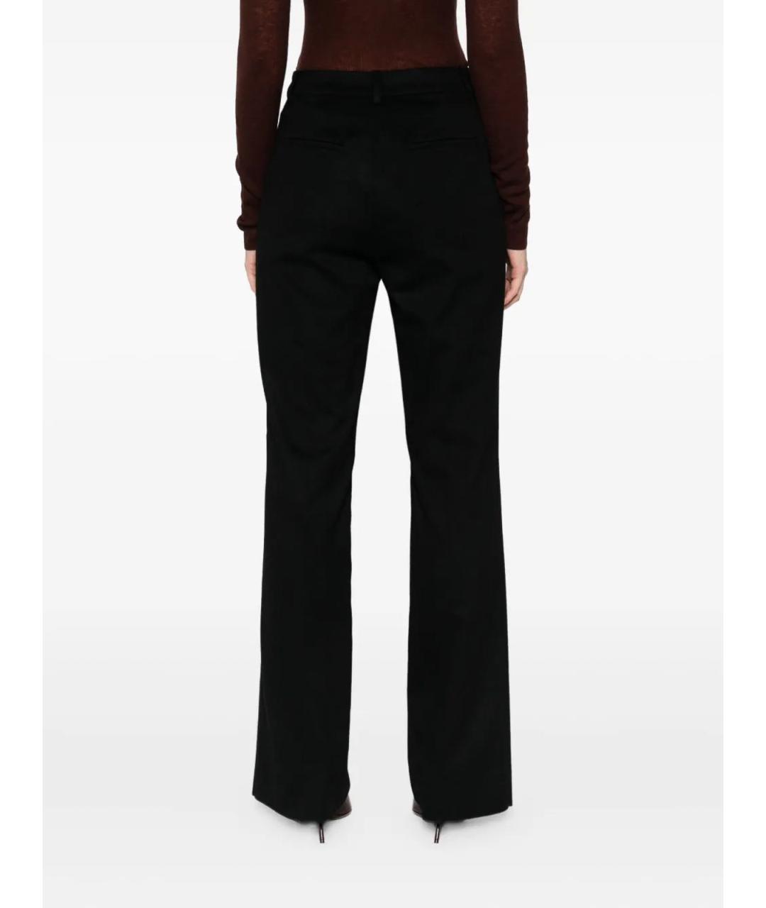 MAX MARA Черные прямые брюки, фото 3