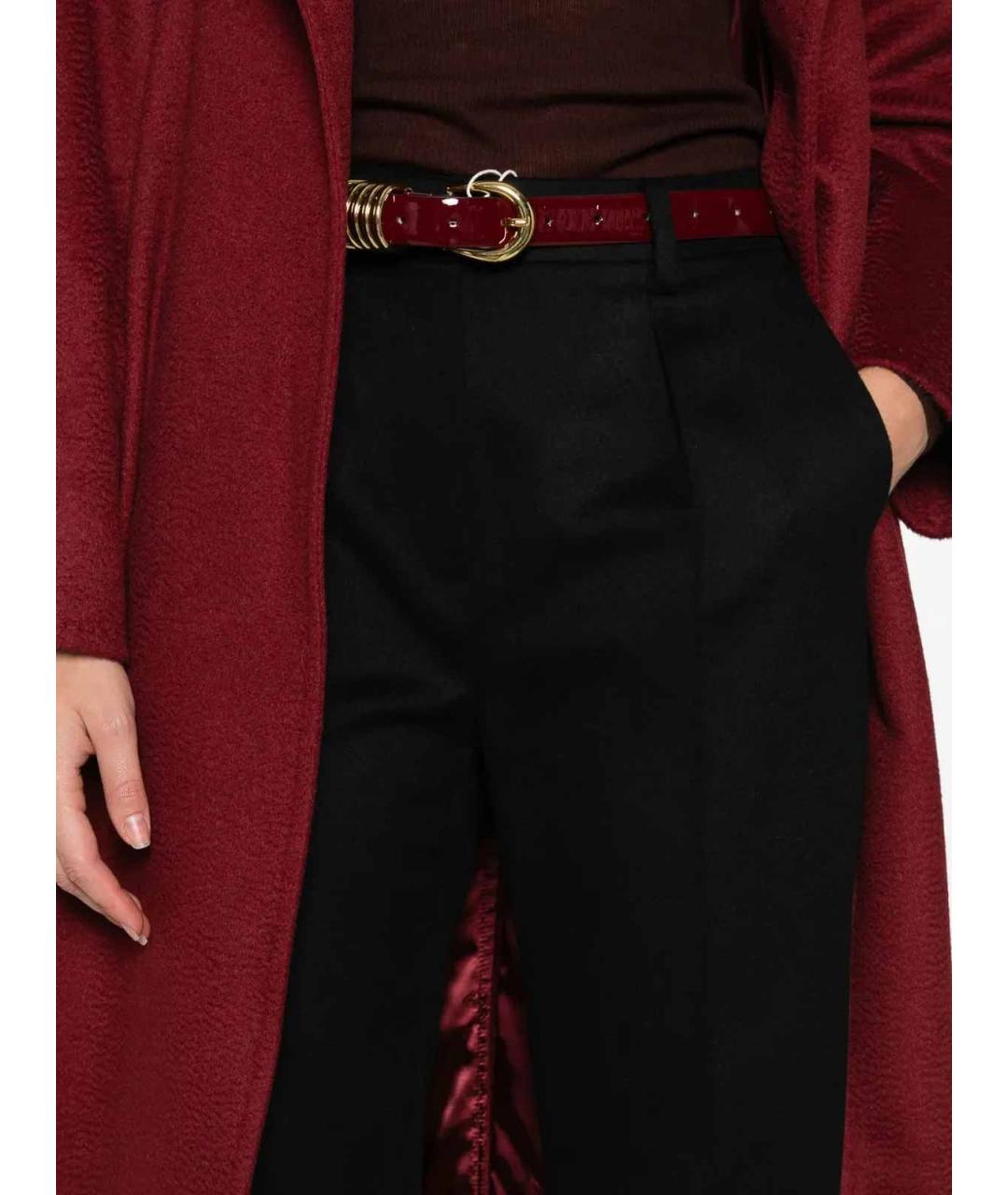 MAX MARA Черные прямые брюки, фото 4