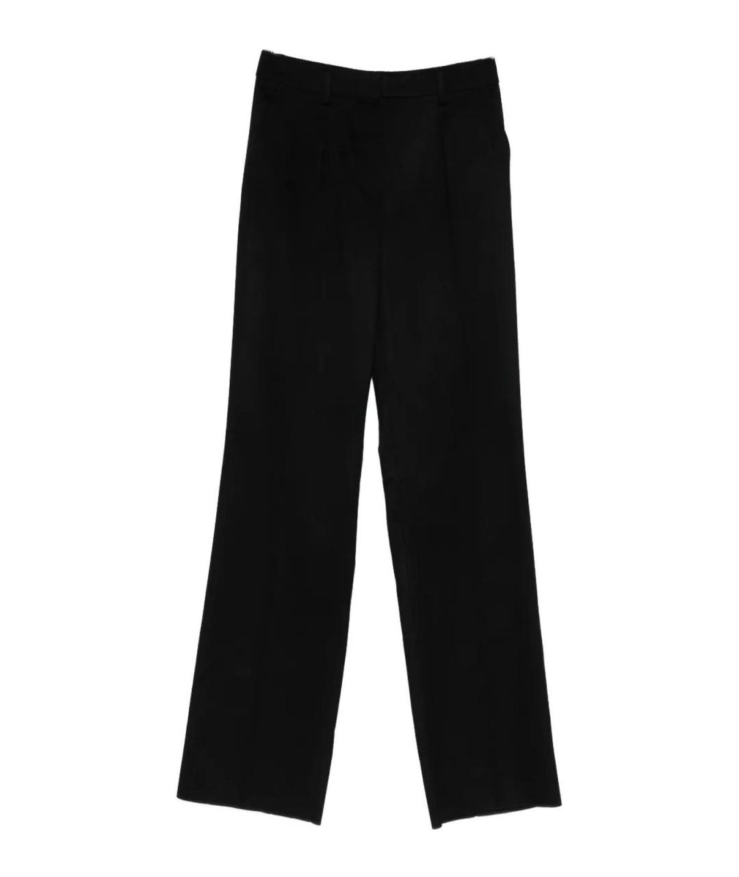 MAX MARA Черные прямые брюки, фото 1